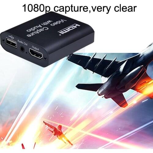 4K Capture Card USB 2.0 1080P Grabber Phone PS4 Game Recording Device with Loop Output For Youtube Facebook Live Streaming