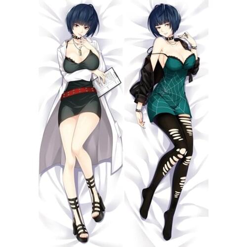 Japanese Anime Persona 5 Makoto Niijima Beding Hugging Body Pillow Case Cover Otaku Peach Skin 2Way Body Pillowcase