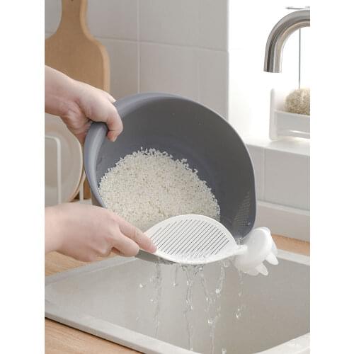 Kitchen Mesh strainer Household Convenient kitchen tools Hanging Rice Stick Rice Washing Device mesh strainer multi-function