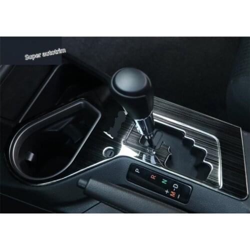 Lapetus Accessories Interior Transmission Stalls Shift Gear Panel Cover Trim 3 Colors Fit For TOYOTA RAV4 RAV 4 2016 2017 2018