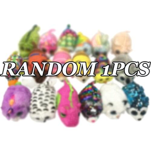 New 4 " 10 cm Ty Big Eyes Stuffed Pea Stuffed Animal Random lucky bag 1pcs doll Collection Boy Girl Birthday Gift