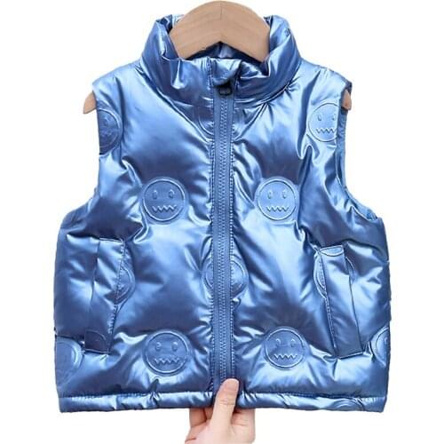 Disposable children down vest autumn winter fashion cute clothing middle and small childrens vests boys girls outer jackets