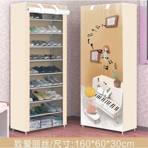 Shoe Rack Multi-Layer Simple Economical Simple Modern Dustproof Shoe Cabinet Home Entrance Hall Shoe Rack Storage Shelf