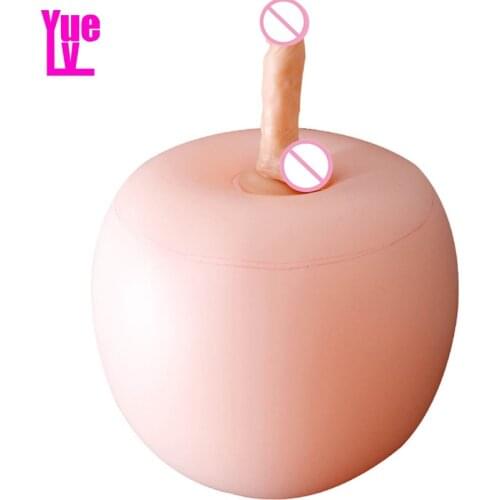 YUELV 7.48 Inch Realistic Dildo Inflatable Ball Position Female Masturbation Dick Penis Adult Sex Product Toys For Women Erotics