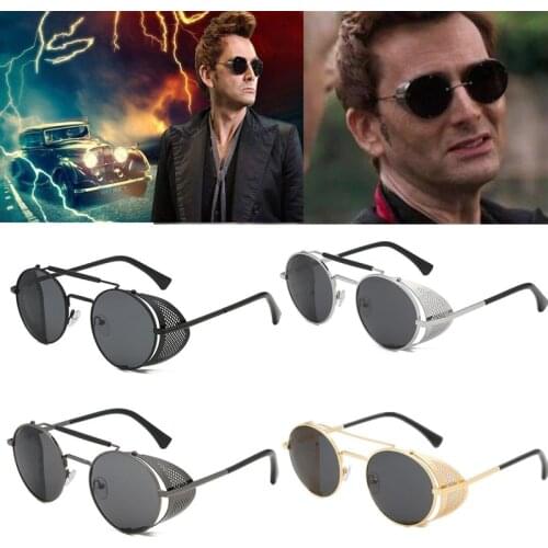 Good Omens Devil Crowley David Tennant Sunglasses Cosplay Props Glasses