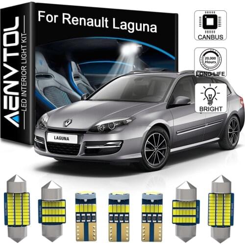 Seker For Renault Laguna 2 3 Coupe Canbus Interior LED Vehicle Lights Car Inside Parts Map Dome Reading Trunk Lamp Bulb Kit