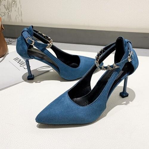 Women Pumps Female Kitten Heel Sweet Slip On Pointed Toe Shoes Thin High Heels Ladies Casual Spring Shoes Butterfly-knot U28-26