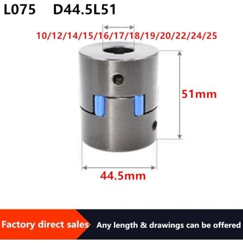 D44.5L51 inner hole 10/12/14/15/16/17/18/19/20/22/24/25 three /3jaw coupling Plum-coulper Servo motor/Star couplings High torque