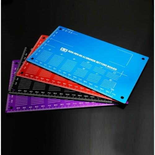 High Grade Setting Board For 1/32 Scale Tamiya Mini 4WD Racing Car Model Aluminum Alloy Measuring Board Shunting Board Tool