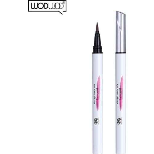 WODWOD783 Cool Liquid Eyeliner Pencil Waterproof Long Lasting Cute Brown Black Active Water Eye Liners Womens Cosmetics Pen Set