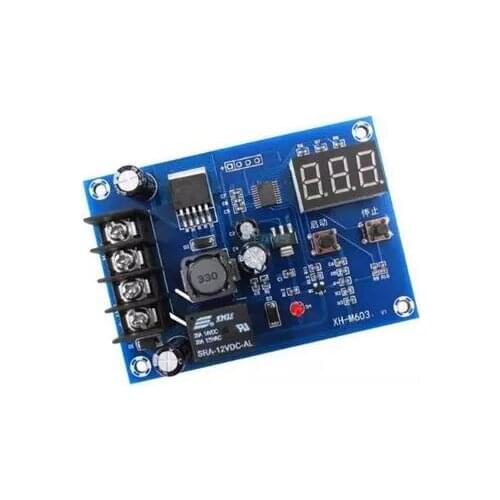 XH-M603 Charging Control Module Digital LED Display Lithium Battery Charger Control Switch Protection Board 12-24V Connector