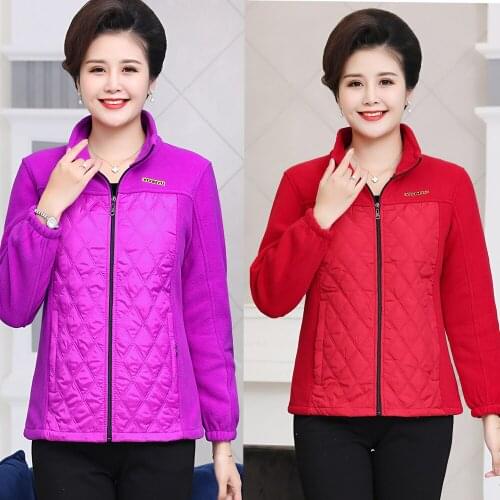 Women autumn winter clothes plus size coat fleece jacket warm velvet thick coat casual female Sports