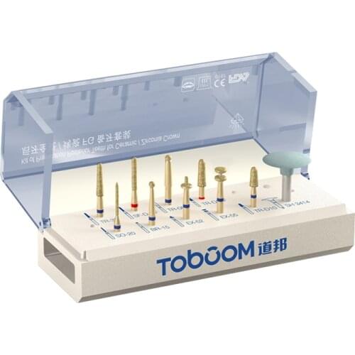 Dental Posterior teeth preparation Bur ceramics zirconia crowns burs kit 10pcs/kit