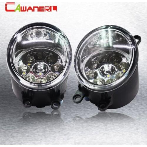 Cawanerl 1 Pair H8 H11 Auto Fog Light DRL Daytime Running Light Car LED Light For Toyota Avensis T25 Combi (T25) Estate Saloon
