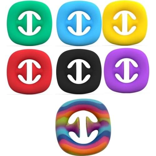 1PCS SNAPPERZ Unzip Toys Fidget Toy Grip Ring Sensory Toy Autism Stress Reliever Kids Adult Antistresse Toy Train Strength
