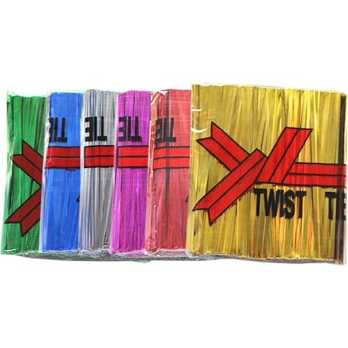 100 pcs 6cm Twist Ties wire Firm silk rainbow cooking tools fondant baking DIY Cake Sugar chcolate Shaped Craft Tray candy mold