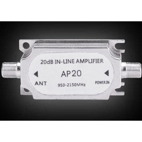 100pcs Satellite Inline Amplifier With Up To 20dB Signal Booster strengthen for Dish Network Antenna all satellite applications