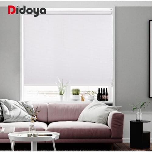 Blackout Roller Blinds Drilling-system Solid Colors Office Kitchen Bed Room Full Shade Window Blind Custom Size
