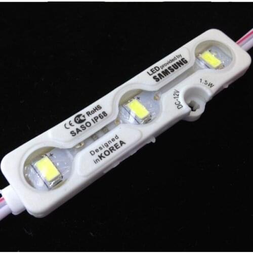 SMD 5730 3 LED Module Lighting 12V IP68 Waterproof White warm white Led Modules Ultra Bright Sign Strip Backlight