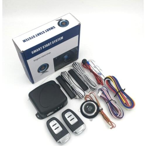 Start Push Button Remote Starter Keyless Entry 9pcs Car SUV Alarm System Engine Anti-theft universal start version