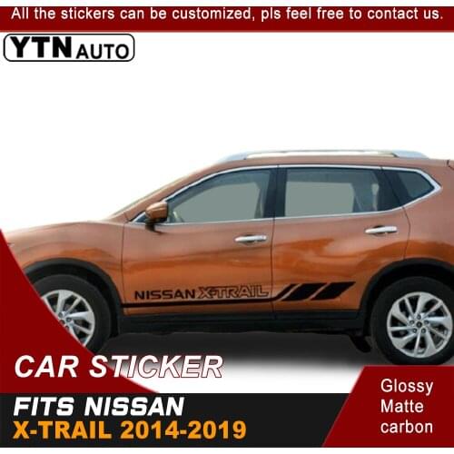 Car Decal For Nissan X-trail 2014 2015 2016 2017 2018 2019 2020 Car Sticker Cool Side Door Stripe Graphic Vinyl Car Accessories