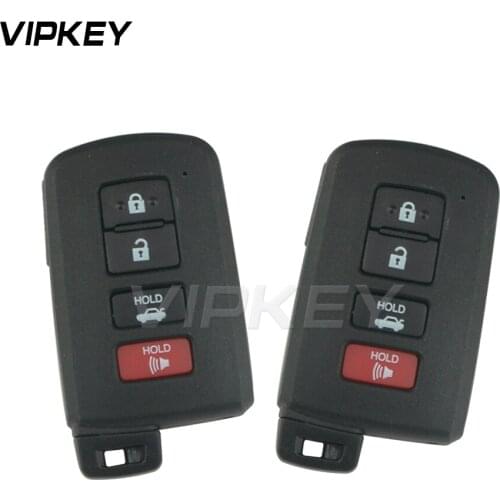 Remtekey 2pcs Smart key case shell 4 button HYQ14FBA for Toyota Avalon Camry Corolla 2012 2013 2014 2015 remtekey