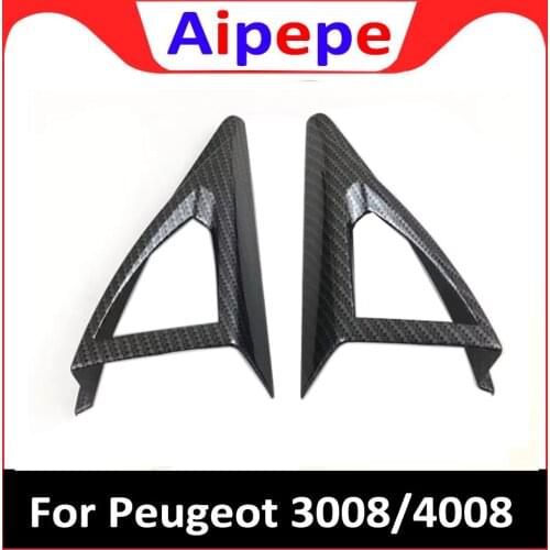 For Peugeot 3008 GT 2017 2018 Front A Pillar Speaker Loudspeaker Horn Sticker Cover Trim Frame Interior Accessories ABS