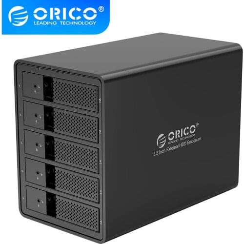 ORICO 95 Series 5 Bay 3.5'' USB3.0 HDD Docking Station With Raid,Multi-RAID mode support 5Gbps high-speed transmission,9558RU3