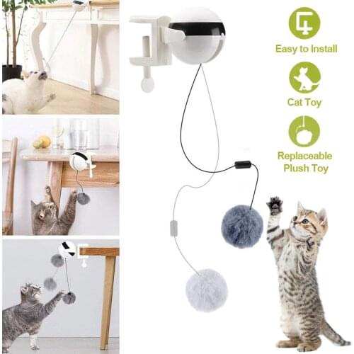 Electric Automatic Lifting Cat Ball Toy Interactive Puzzle Smart Pet Cat Ball Teaser Toys Pet Supply Lifting Balls Electric