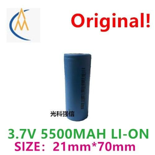 Brand new genuine 3.7V polymer lithium rechargeable battery 21700 5500mah flashlight equipment flat toy model machine