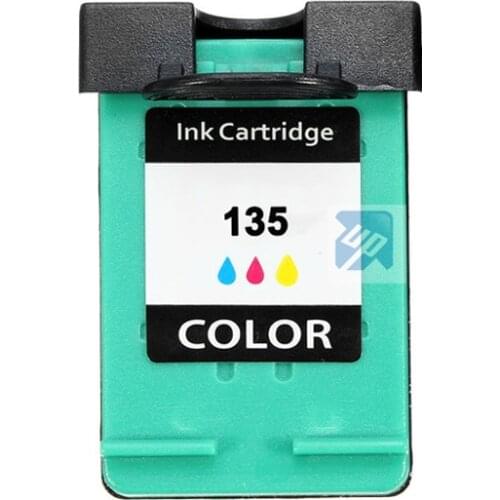 UP brand 1pcs Remanufactured Ink Cartridges compatible For HP 135 DJ 6840/5740/Photosmart 2710/2610 Deskjet 460se,5943,5940,6620