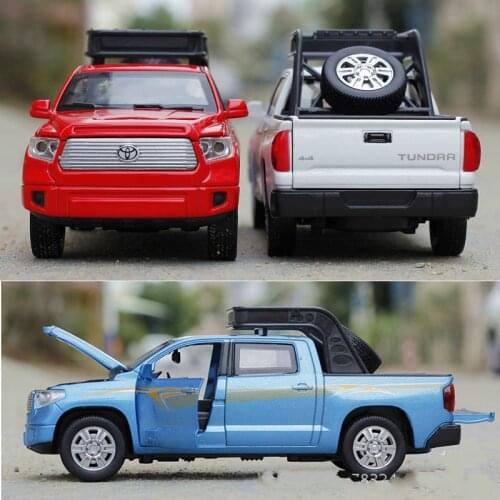 Pickup Truck Smooth Alloy Car Model Childrens Toys Car Best Selling 4S Store Model Car Gifts Pull Back Light and Sound Boy Toys