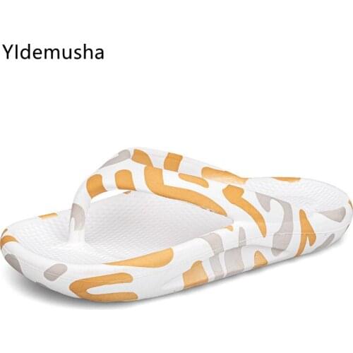 2021 New Summer Soft Sole Men Slippers Beach Sandals Comfortable Men Casual Shoes Fashion Men‘s Flip Flops Hot Sell Footwear