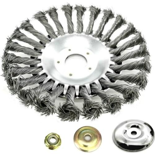 1 Set 150mm/200mm Steel Wire Trimmer Head and Gearbox Fixing Kit Grass Brush Cutter Dust Removal Weeding Plate for Lawnmower