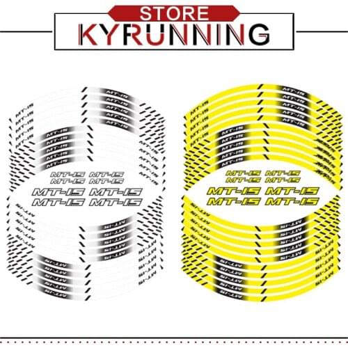 New Motorcycle Tire Reflective stickers inner wheel stripes decoration decals for YAMAHA MT-15