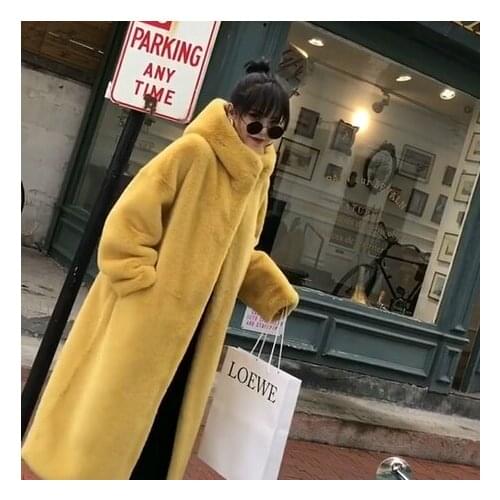 PAFUTIN Fur Coats With A Hood