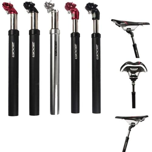 ZOOM Suspension Seatpost 27.2x350mm 31.6x350mm MTB Road Bike Bicycle Seat Post Aluminium Bike Shock Absorption Damping Seat Tube