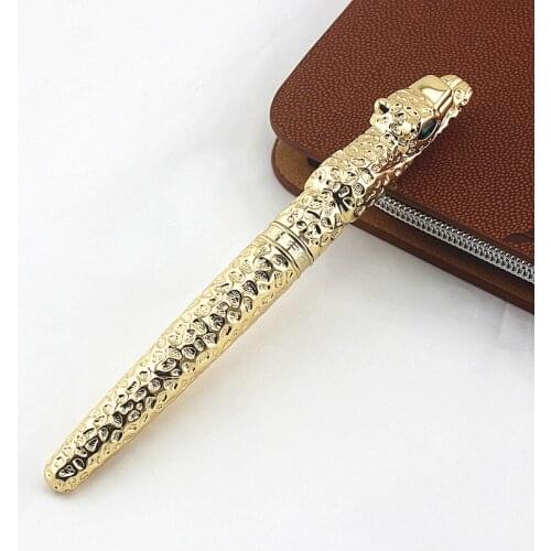 Jinhao pen leopard embossed pen 0.5mm business mens womens collection level sheet metal gift high-end