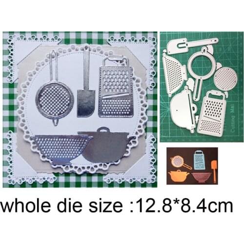 5pcs Cooking Utensils Set Metal Cutting Dies Stencils For Scrapbooking dies Crafts Paper Card Making Embossing Die Cuts 2020 New