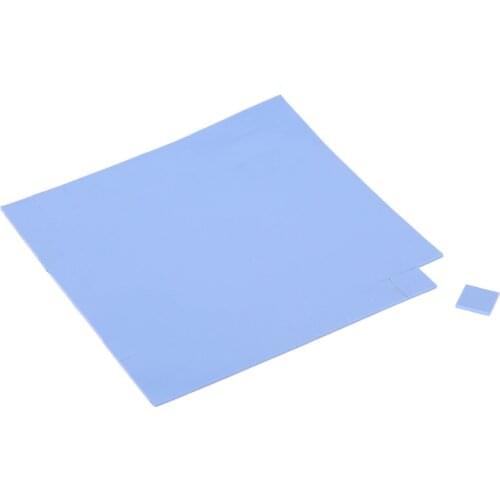 100 Pcs 100x100x1mm GPU CPU Thermal Pad Silicone Heatsink Cooler Conductive Pads