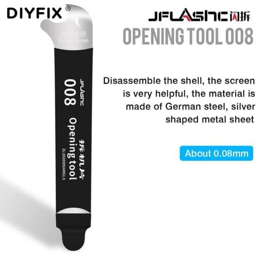 DIYFIX Ultra Thin Mobile Phone OPening Tool For Curved Screen Disassembly Spudger LCD Screen Opening Steel Metal Pry Repair Tool