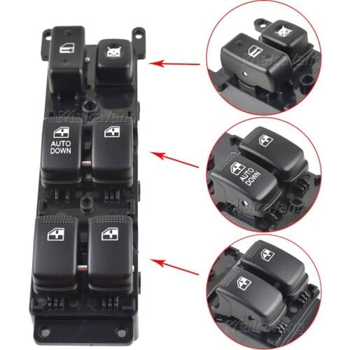 High Quality Front Left Control Power Master Window Lifter Switch For Kia Rio 2006 2007 2008 2009 2010 93570 1G110 935701G000
