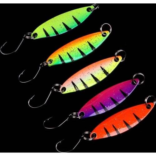 WALK FISH 5PCS/Lot Fishing Spoon Lure Hard Spinner Bait 2g Hard Baits Spinnerbait Artificial Bait For Carp Fishing Tackle