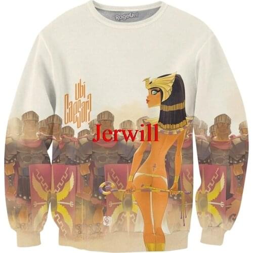 Cleopatra Crewneck Women Pullover Graphic Sweatshirts 3D Printed Cool Sweatshirts Streetstyle Sweatshirts