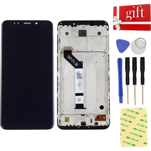 5.99" For Xiaomi Redmi 5 Plus LCD Display Screen Module Monitor and Touch Screen Digitizer Sensor Assembly Frame