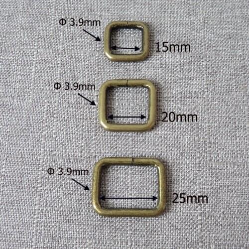 1Pc 15mm 20mm 25mm Webbing Metal Belt Ribbon Square Buckle Bag Handbag Strap Clasp Dog Leash Rope Garment DIY Hardware Accessory