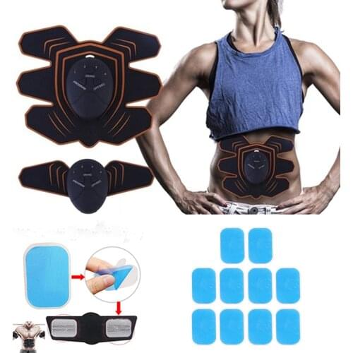10Pcs EMS Trainer Abdominal Stickers Replacement Gel Pads Weight Loss Hydrogel Slimming Massage Muscle Stimulator Exerciser Gel