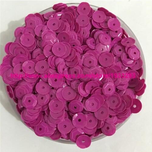 50g(4000pcs)/100g(8000pcs) 6mm CUP Solid Rose Red round loose sequins Paillette sewing Wedding craft good quality