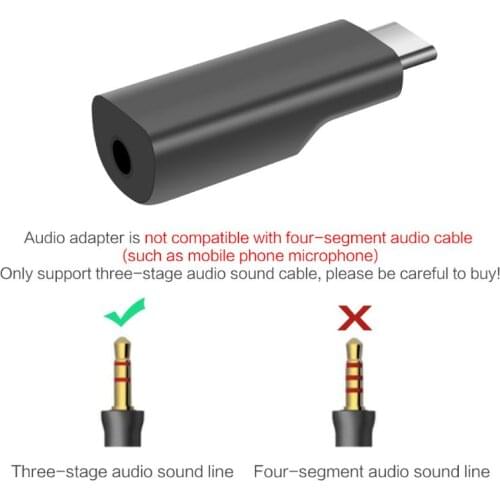 USB-C to 3.5MM Mic Microphone Adapter Pocket Audio Adapter for DJI Osmo Pocket Mic Converter High Quality and Brand New