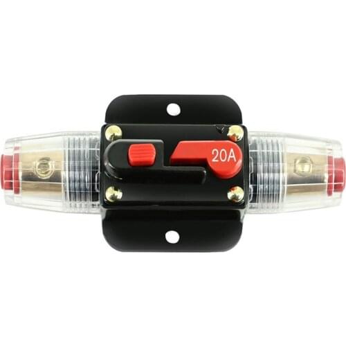 20A 30A 40A 50A 60A 80A 100A 12V Car Truck Audio Amplifier Circuit Breaker Fuse Holder AGU Style Stereo Amplifier